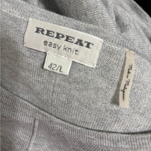 REPEAT Easy Knit Light Gray Sweater